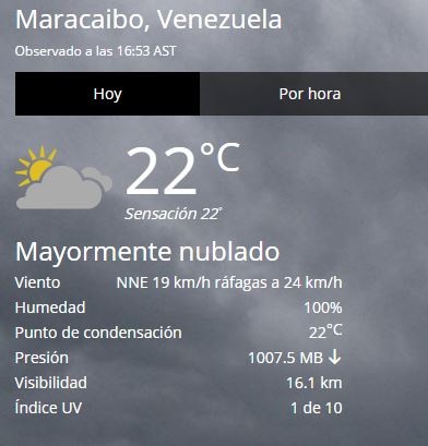 clima maracaibo