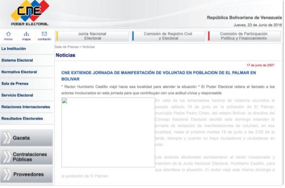 En 2007 CNE prorrogó jornada de validación de referéndum a petición del PSUV