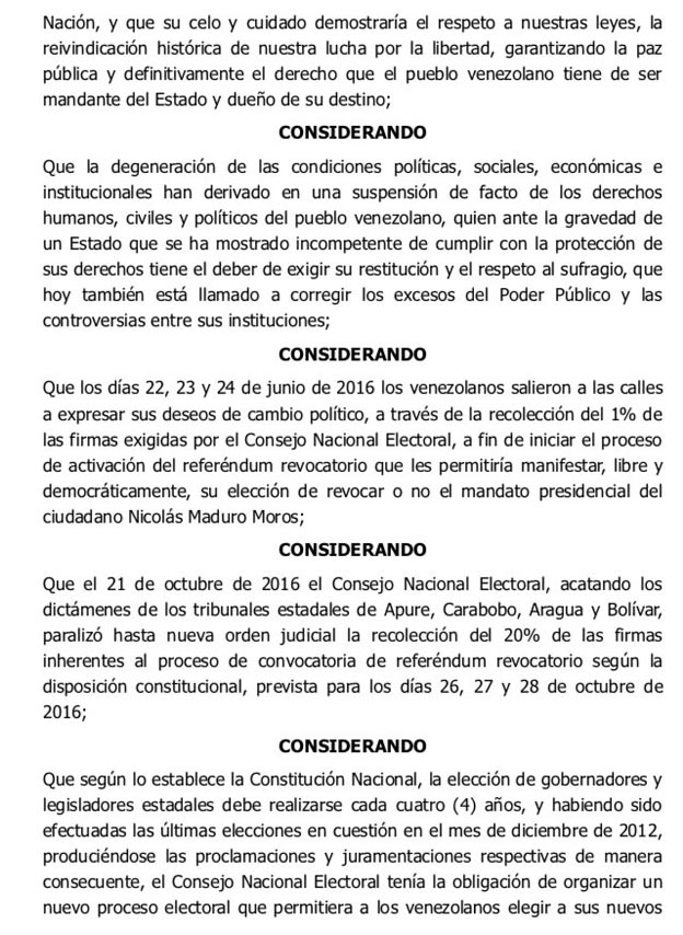 El rector Luis Emilio Rondón recibió un documento donde se solicita el cronograma de las elecciones, TEXTO COMPLETO (1)