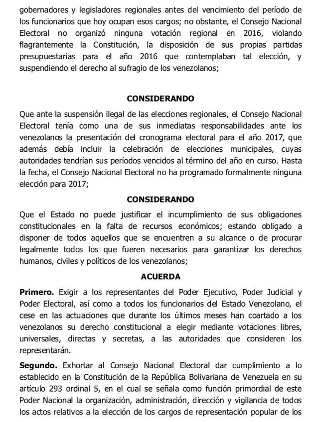 El rector Luis Emilio Rondón recibió un documento donde se solicita el cronograma de las elecciones, TEXTO COMPLETO (2)