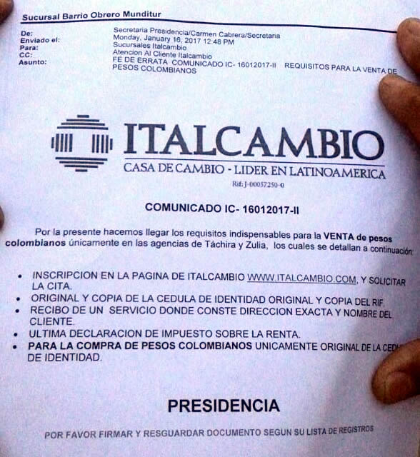 REQUISITOS PARA COMPRAR PESOS EN LAS NUEVAS CASAS DE CAMBIO