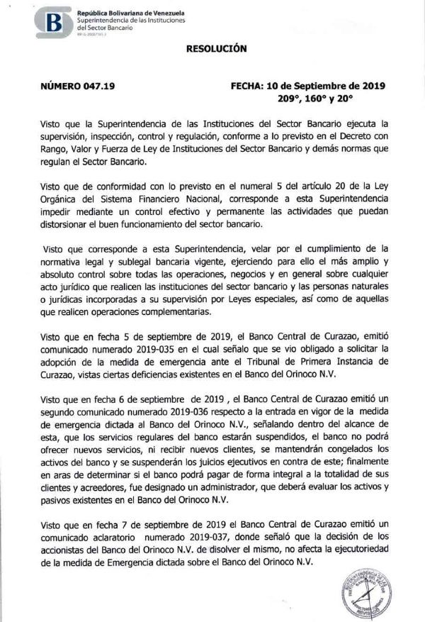 TEXTO DE LA RESOLUCION DE INTERVENCION DEL BOD (1)