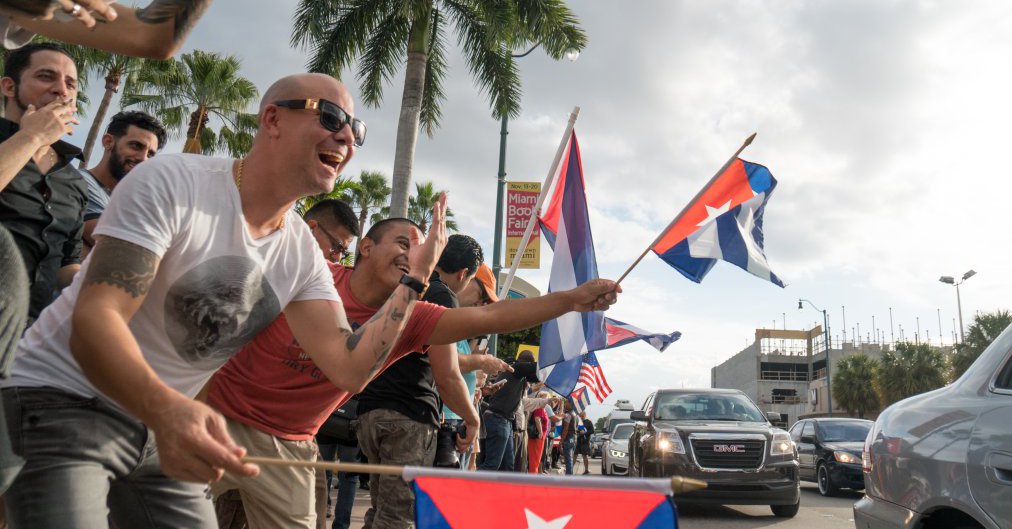 Fotos de la celebración en Miami por la muerte del Dictador Fidel Castro