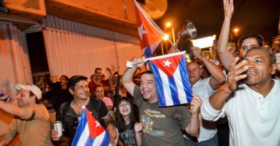 Fotos de la celebración en Miami por la muerte del Dictador Fidel Castro