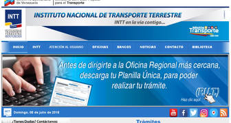 Pasos para Solicitar por primera vez o renovar la Licencia de Conducir en la Página Web del INTT