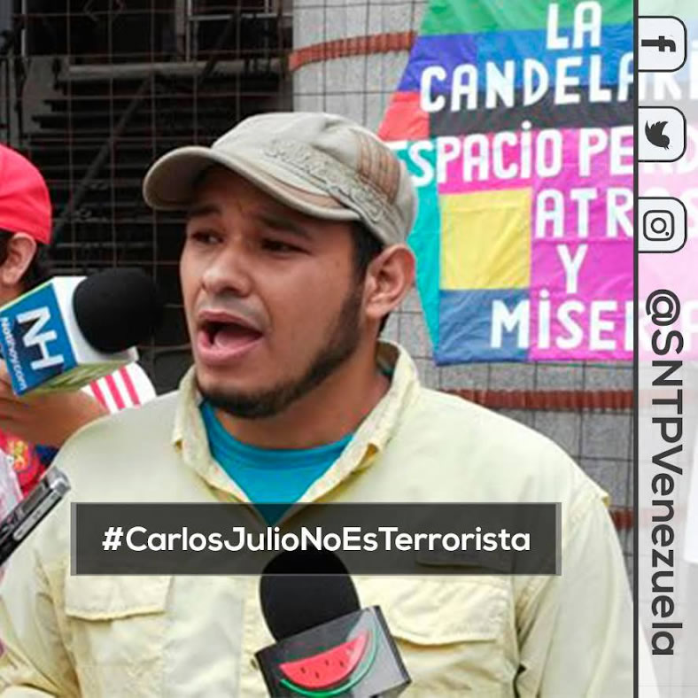 CNP Caracas exigiendo libertad plena para Colega Carlos Julio Rojas