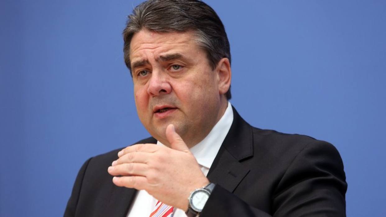 El ministro de Relaciones Exteriores de Alemania, Sigmar Gabriel,