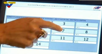 oblitas votacion de la constituyente sera en pantalla tactil