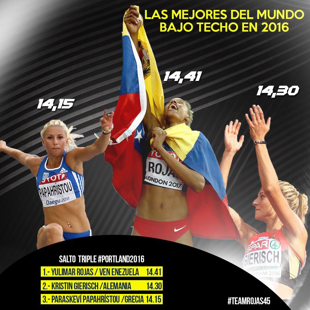 Yulimar Rojas, de nuevo campeona mundial de salto triple en el Mundial