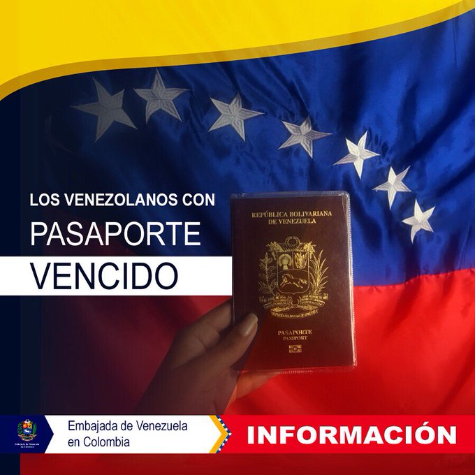 MIGRACION COLOMBIA ACEPTA PASAPORTES VENEZOLANOS VENCIDOS
