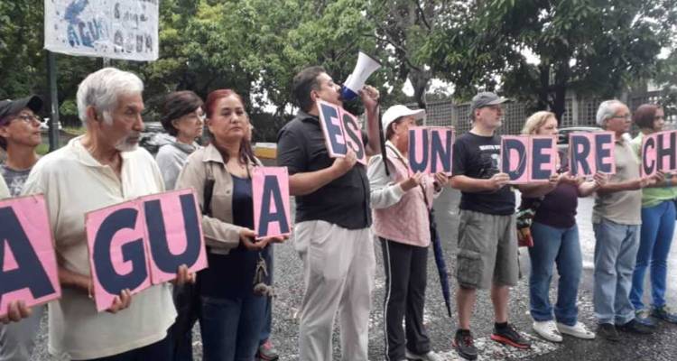 Protesta por Agua en Caracas Agosto 2019