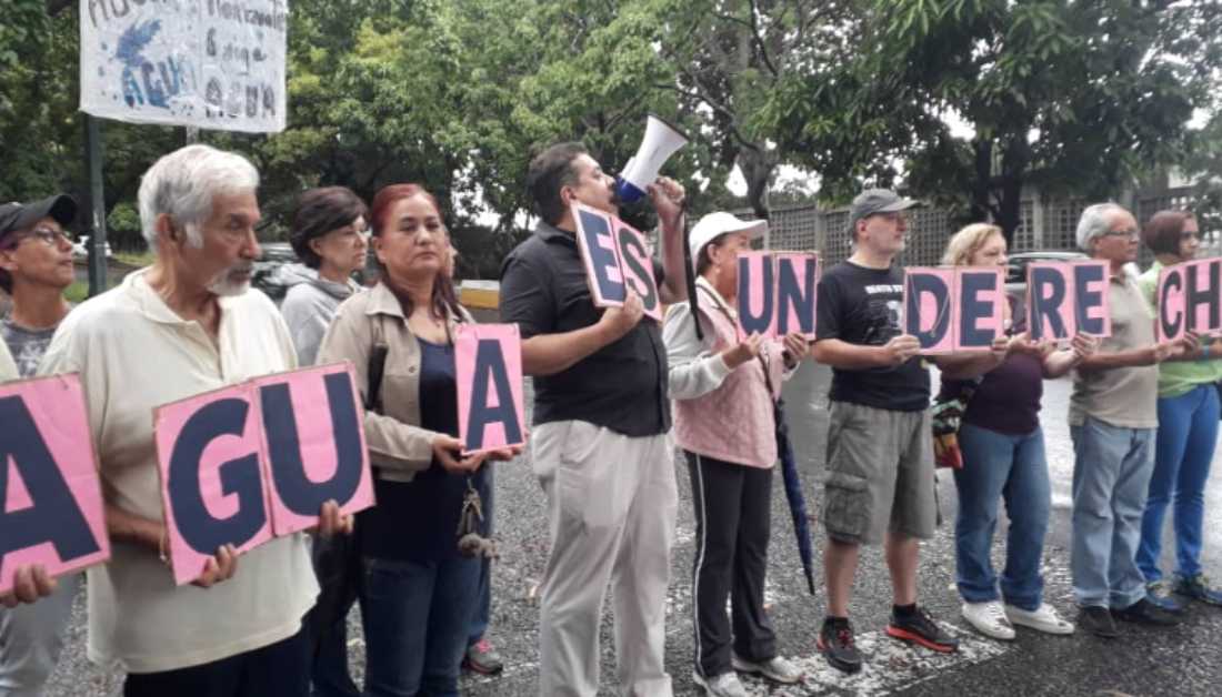 Protesta por Agua en Caracas Agosto 2019