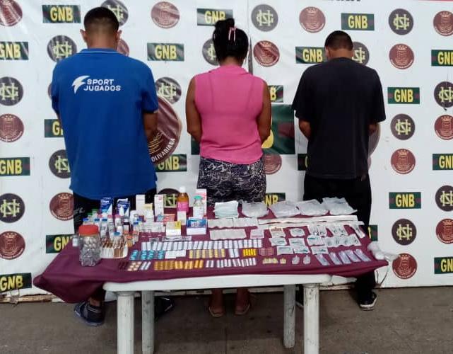 GNB capturó a tres ciudadanos por contrabando de medicinas en el estado Bolívar
