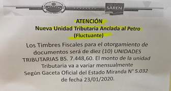 Unidad Tributaria estará anclada al Petro