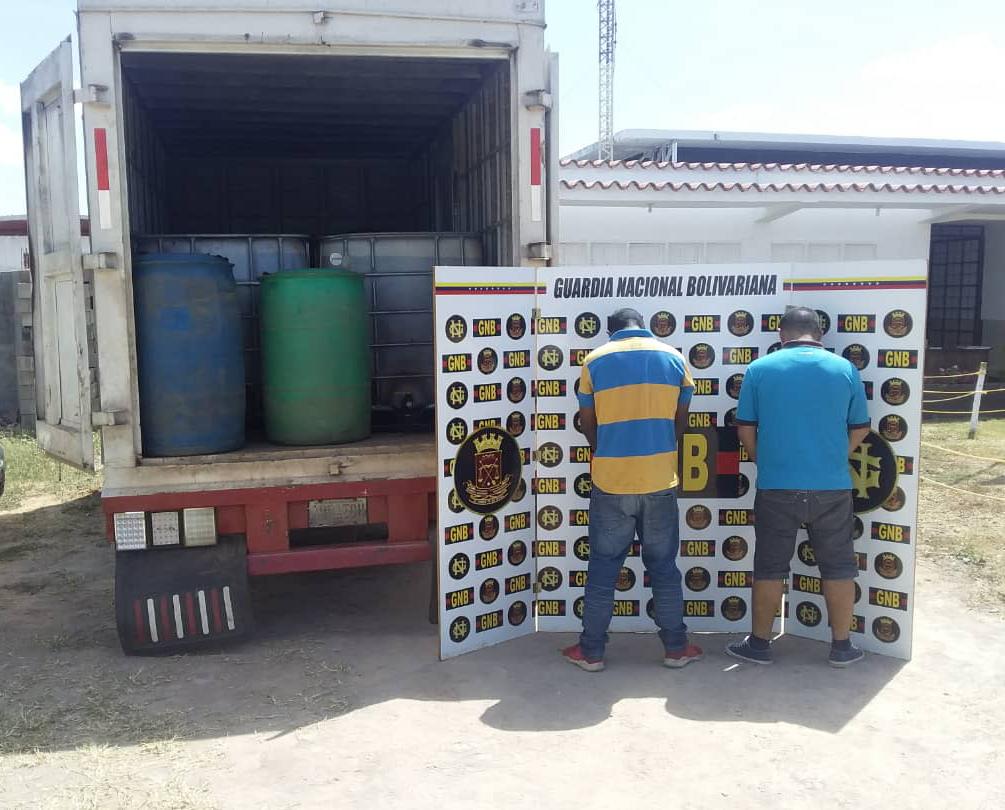 GNB retuvo 7.880 litros de combustible ilegal en el estado Bolívar