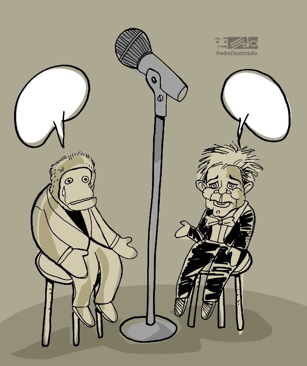 CARICATURA DE EDO POR EL FALLECIMIENTO DE CARLOS DONOSO