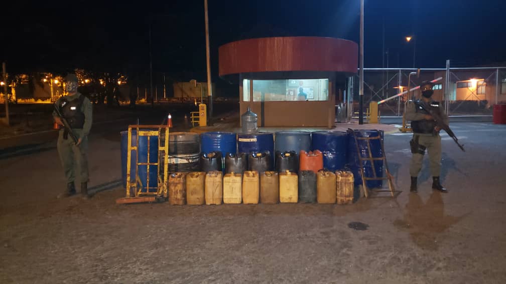 GNB frustró hurto de combustible en planta de Pdvsa Sisor de Puerto Ordaz estado Bolívar