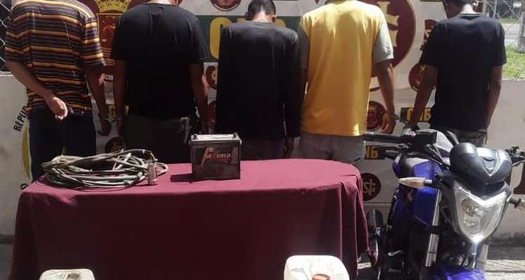 GNB capturó a integrantes del GEDO Los gasolineros de San Félix