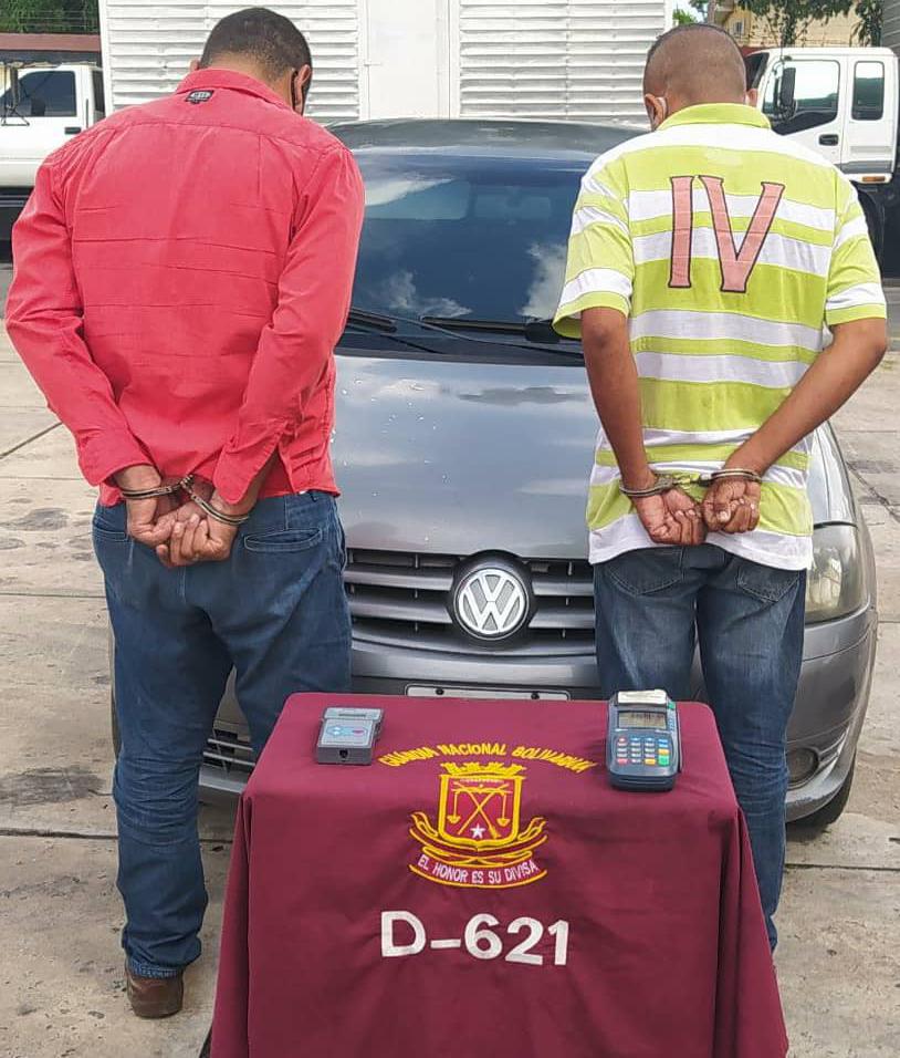 GNB capturó a dos ciudadanos durante robo a unidad de transporte público el estado Bolívar