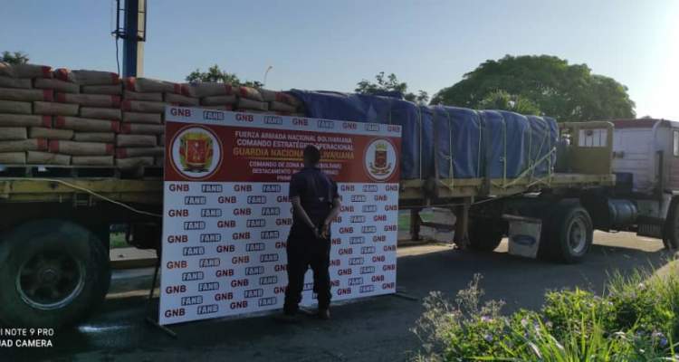 GNB incautó más de 28 toneladas de cemento en el estado Bolívar