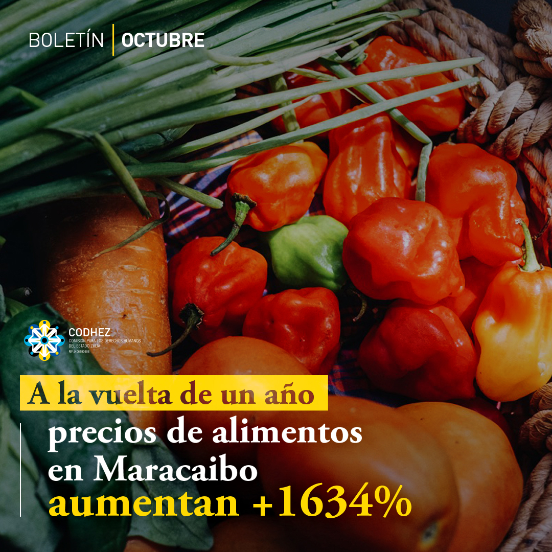 En un año precios de alimentos en Maracaibo aumentan 1634 por ciento Boletín Octubre 2020