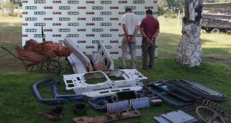 GNB aprehendió a dos sujetos dedicados al hurto de partes y piezas de vehículos