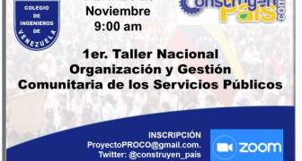 Taller Nacional sobre Organización y Gestión local de los Servicios Públicos