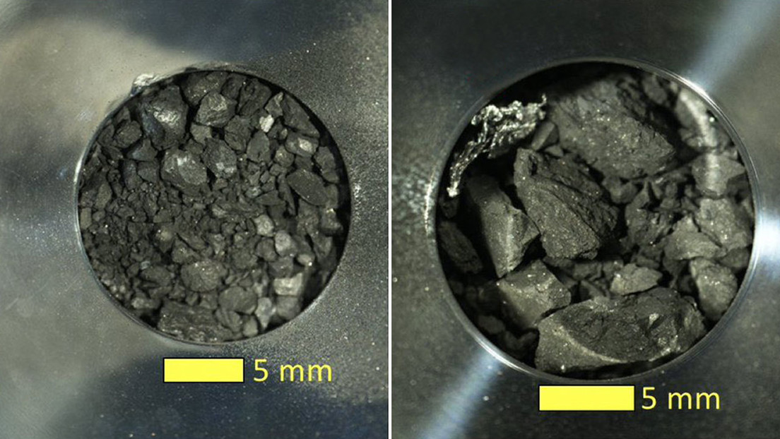 Fragmentos del asteroide Ryugu