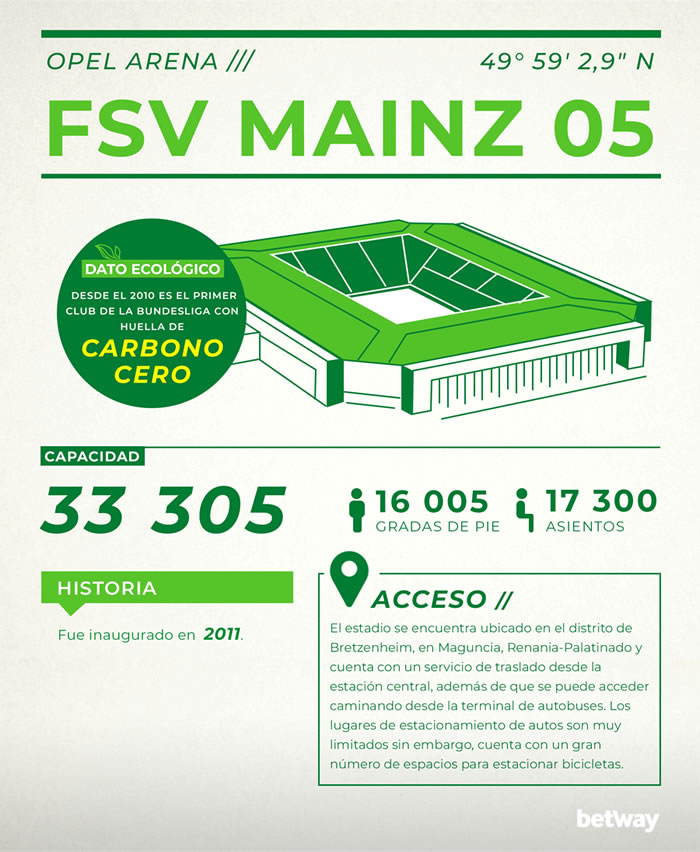 ESTADIOS ECOLOGICOS DE LA BUNDESLIGA FSV MAINZ_