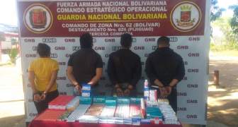 GNB aprehendió a 4 personas por contrabando de medicinas en el estado Bolívar
