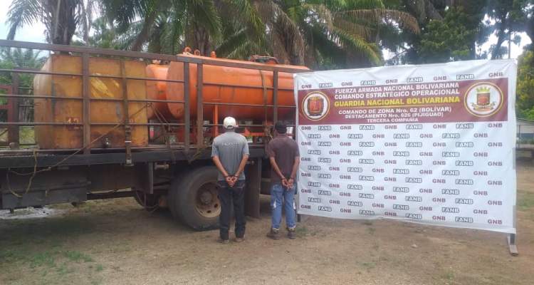 GNB decomisa 7 mil litros de combustible en el estado Bolívar