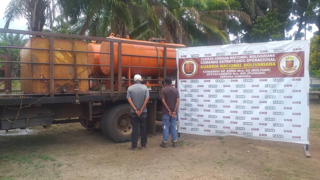 GNB decomisa 7 mil litros de combustible en el estado Bolívar