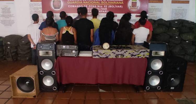 GNB detiene a 14 personas en San Félix por fiesta clandestina