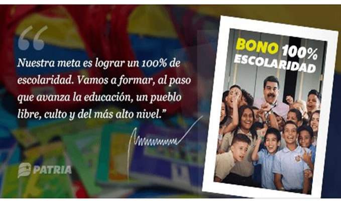 bono 100 Escolaridad correspondiente a mayo