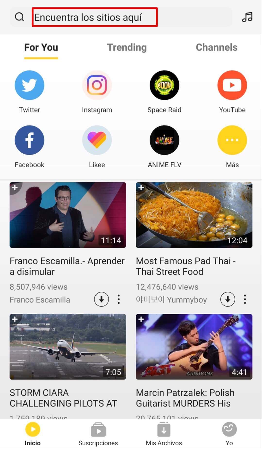Buscar Videos