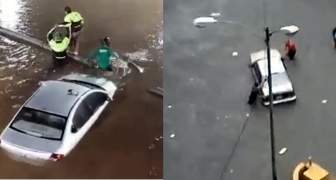 Intensas lluvias dejan a inundadas calles de Caracas, VIDEOS