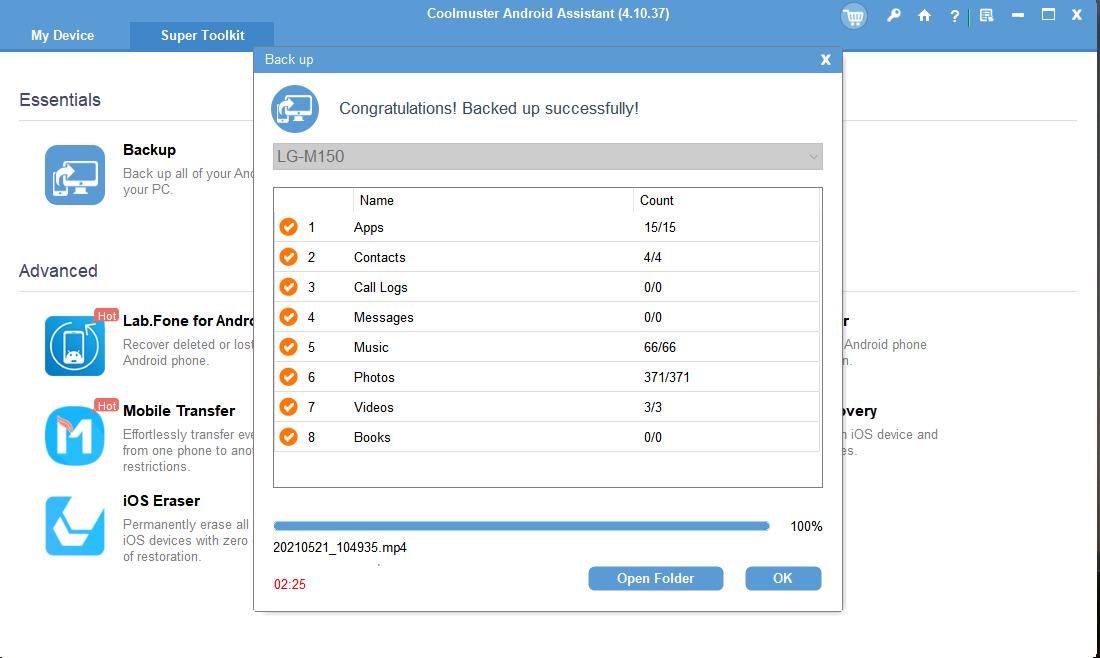 Software asistente para Android, analisis y opciones disponibles respaldos y almacenamiento