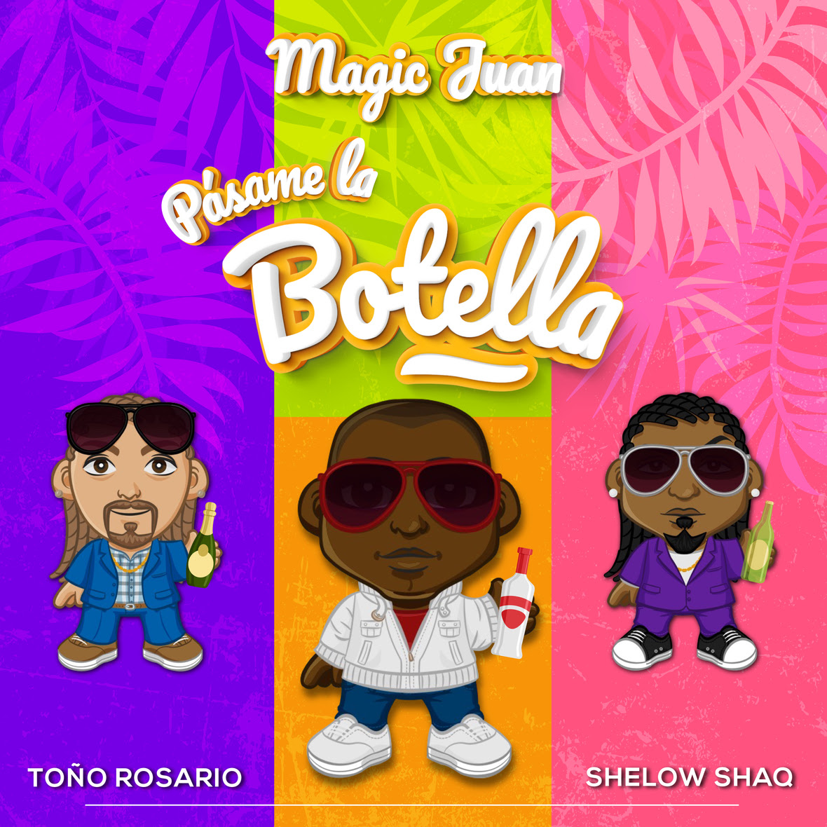 Magic Juan recibe a Toño Rosario y Shelow Shaq en el tema "Pásame La Botella"