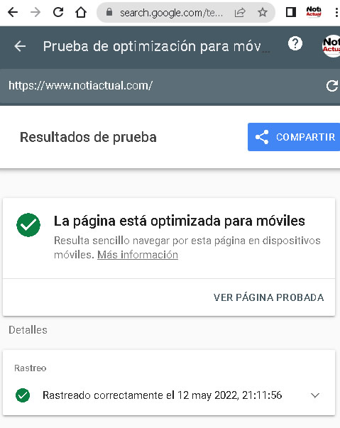 NOTIACTUAL COM VALIDADO POR GOOGLE