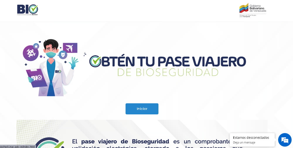 COMO OBTENER EMITIR SACAR EL Pase Viajero de Bioseguridad PARA EN VENEZUELA