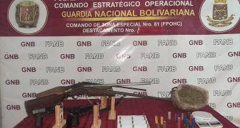 GNB neutralizó a sujeto incautando cinco armas de fuego