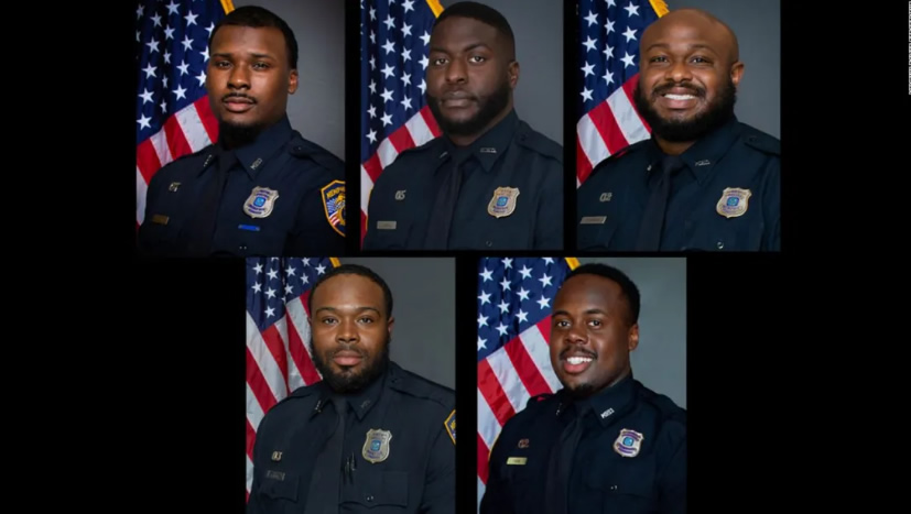 Los policías asesinos del civil en memphis