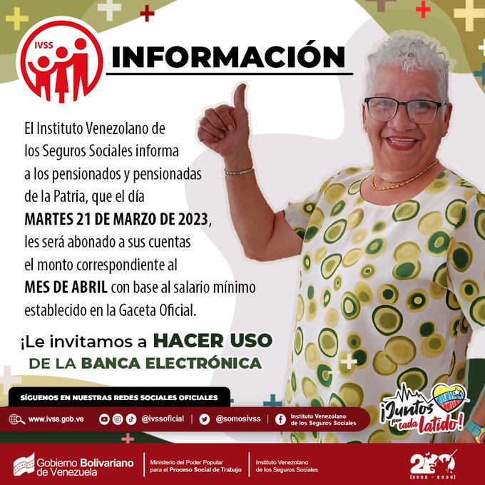 CUANDO PAGAN LA PENSION MARZO 2023