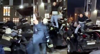 VIDEO hombre borracho que cae de 19 pisos sobrevive