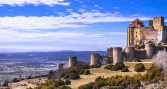 Impresionante castillo medieval de Loarre, Aragón, España