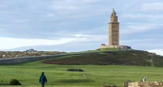 La Coruña de la provincia de Galicia en España