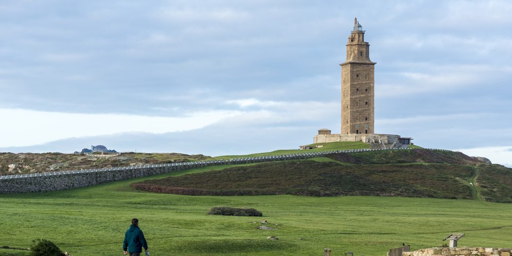 La Coruña de la provincia de Galicia en España