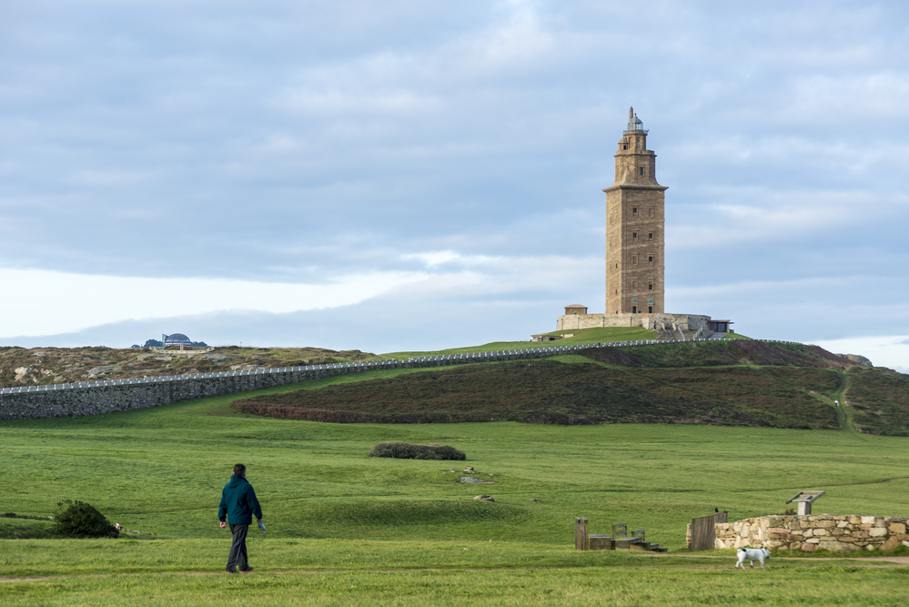 La Coruña de la provincia de Galicia en España