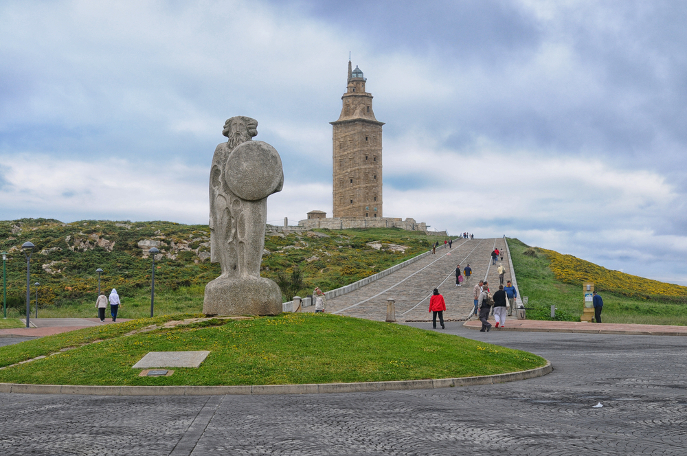 La Coruña de la provincia de Galicia en España