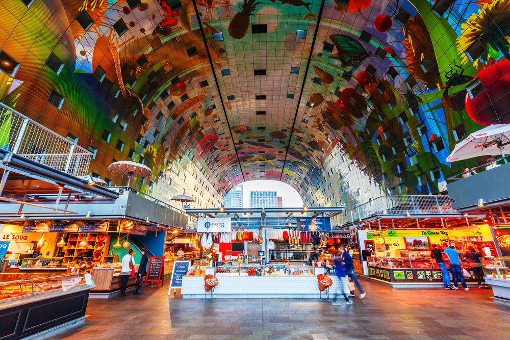 Recorrido turístico el nuevo mercado en Rotterdam